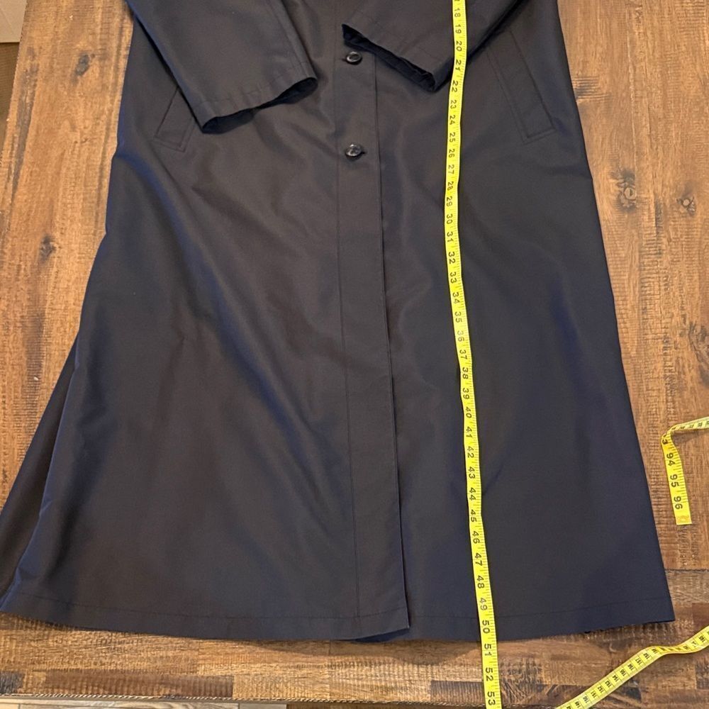Talbots women’s Vintage Black Trench Coat - Picture 9 of 9